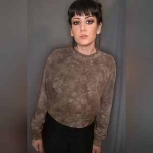 Cotton Citizen Green tie dye crew sweatshirt Size Small